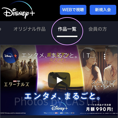 ディズニープラス 作品一覧