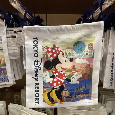 ディズニーリゾート買い物袋きんちゃく裏