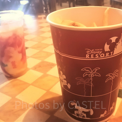 ディズニーシー食べ歩き:フレンチフライポテト(エクストララージ)