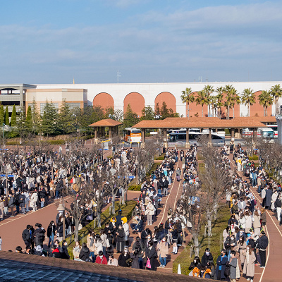 ディズニーシーの入場待ち列