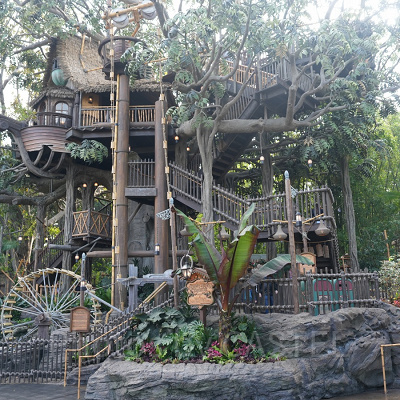 カリフォルニアアナハイムディズニーのアトラクション：アドベンチャーランド・ツリーハウス