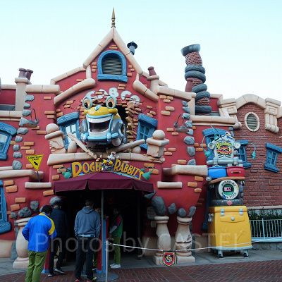 カリフォルニアアナハイムディズニーのアトラクション：ロジャーラビットのカートゥーンスピン