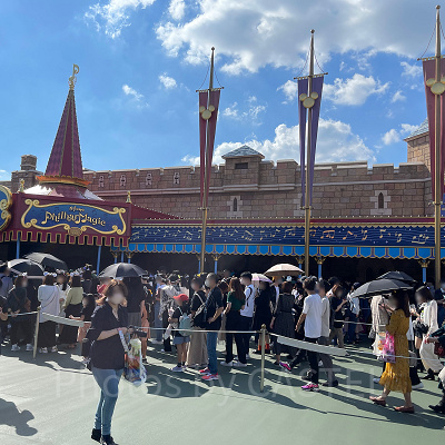 2022年10月のディズニーランドのアトラクションの混雑状況