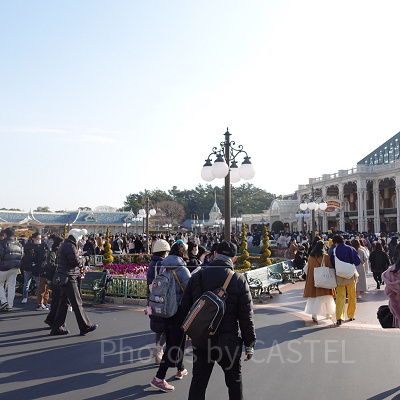 30分早く開園したディズニーランド：8時35分頃撮影