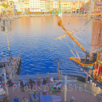 ディズニーシーのビリーヴ〜シー・オブ・ドリームス〜鑑賞場所：フォートレス内からの景色