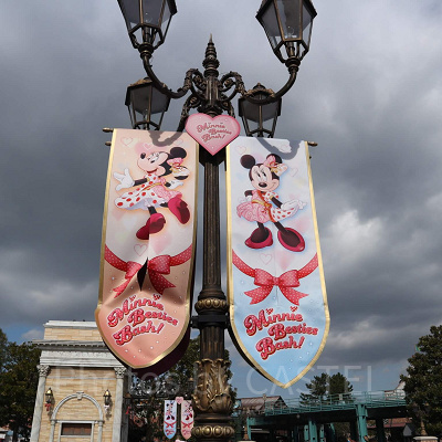 ディズニーシー3月混雑状況レポート:ミニーの装飾