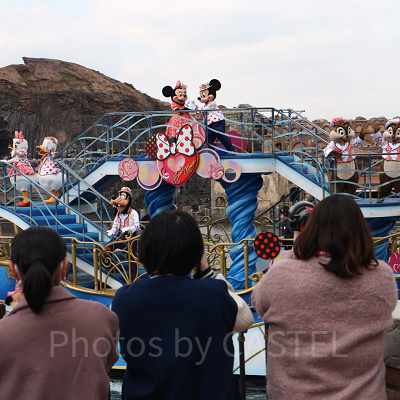 ディズニーシー3月混雑状況レポート:ミニー、ウィー・ラブ・ユー!
