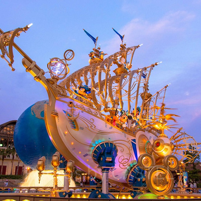 ディズニーシー・プラザ<br />設定：18㎜ SS1/20 F9.0 ISO320