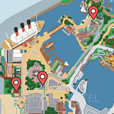 ディズニーシーのトイレマップ：アメリカンウォーターフロント