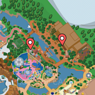 ディズニーシーのトイレマップ：ロストリバーデルタ