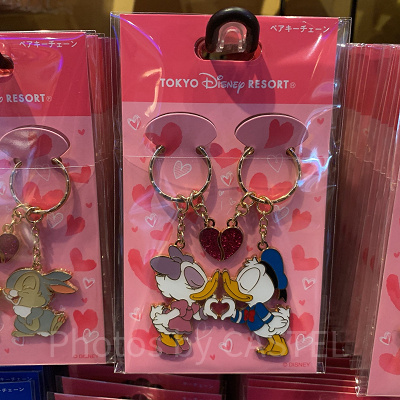 ドナルド＆デイジーキスペアキーチェーン