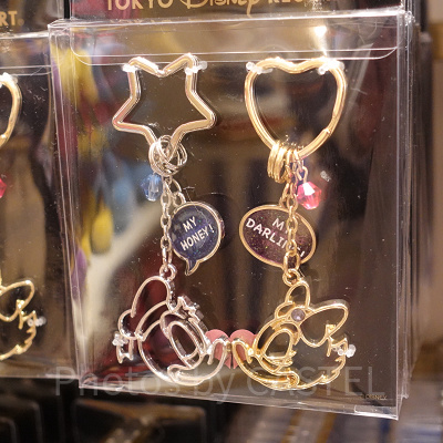 ドナルド＆デイジーシェイプペアキーチェーン