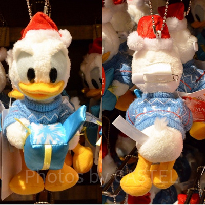 ドナルドのぬいぐるみバッジ