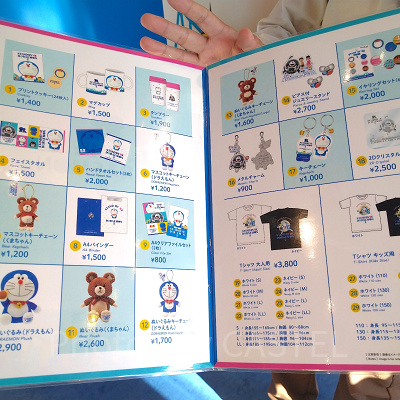 スペースファンタジーステーションで販売されていたドラえもんグッズ（2020年）