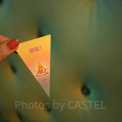 ドリームガーランドカードをミッキーに渡してみました