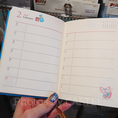 ダッフィー＆フレンズデザインの手帳