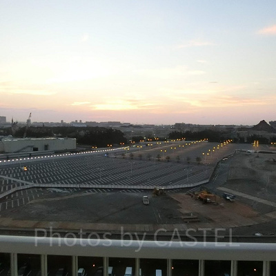 早朝のディズニーリゾート