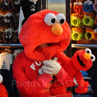 エルモのぬいぐるみハット