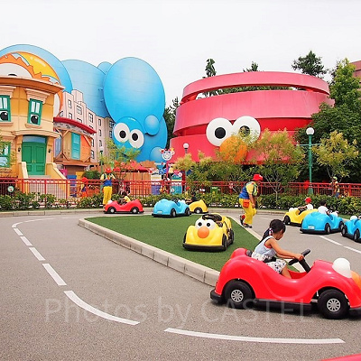 エルモのリトルドライブは子どもの出来た！を引き出すアトラクション