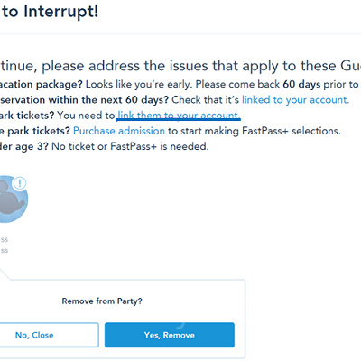 「link them to your account」からチケット情報を入力
