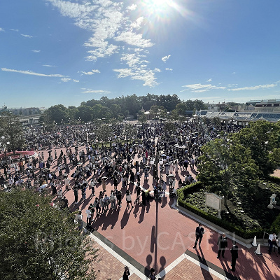 2022年10月1日(土)のエントランスの様子（8時5分ごろ）