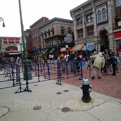 開演1時間半前の特別鑑賞エリア入場口／ゲストの流れはとてもゆるやか