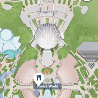 エプコットのマップ