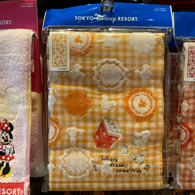 フェイスタオル（ポップコーン柄）