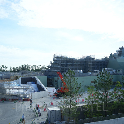 ファンタジースプリングス建設中の様子（2022年8月）