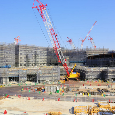 建設中のファンタジースプリングスの様子