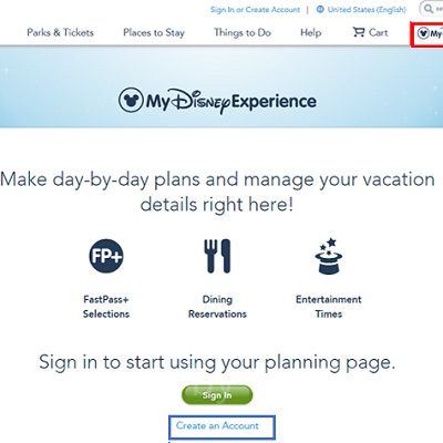 まずは「Create an Account」