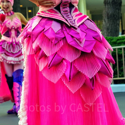 フラミンゴの衣装のスカート部分