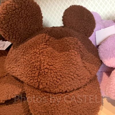 もこもこミッキーキャップ（ブラウン）