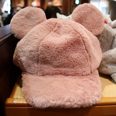 もこもこミッキーキャップ（ピンク）