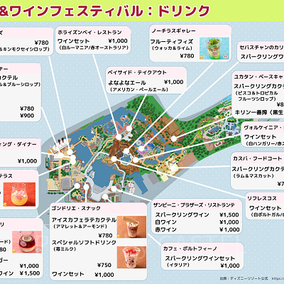 フード＆ワイン・フェスティバル2026ドリンク販売場所マップ