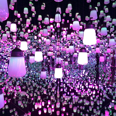 呼応するランプの森 - ワンストローク