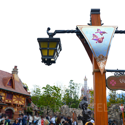 美女と野獣エリアのガーランド