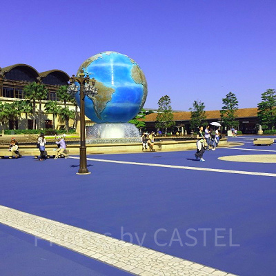 エントランスの地球儀