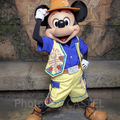 グリーティングトレイルのミッキー衣装