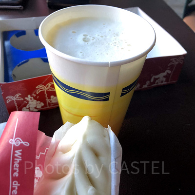 ギョウザドッグとビール（ディズニーシー旅行）