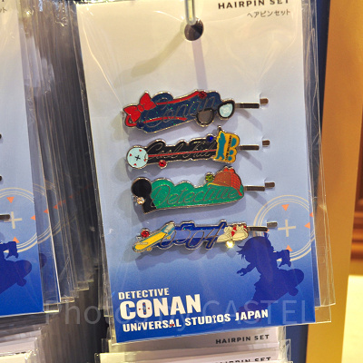 ヘアピンセット(4個)(江戸川コナン)〔USJ×コナングッズ〕