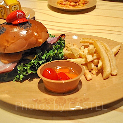 キノピオ・カフェのハンバーガー