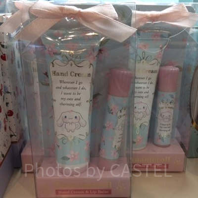 ハンドクリーム&リップクリームセット(桜)　シナモロール