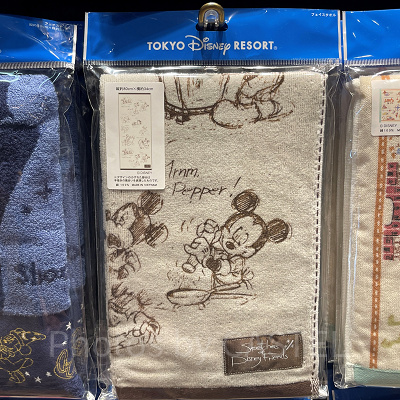 手描きミッキーフェイスタオル