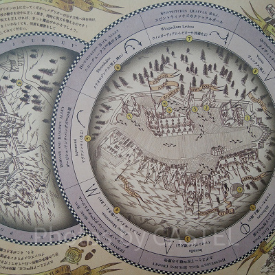 ハリーポッターエリアの地図