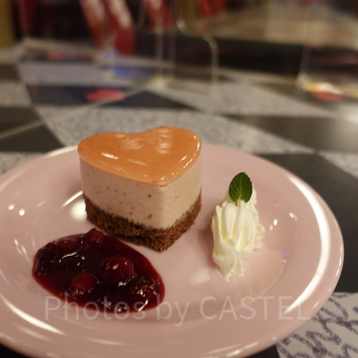 ハートのストロベリームース