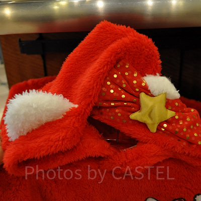 ハローキティのケープ、フード部分