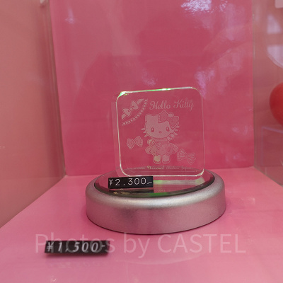 ハローキティのガラススタンド