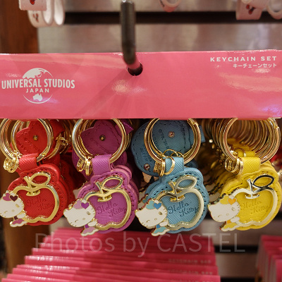 ハローキティのキーチェーンセット(りんご)