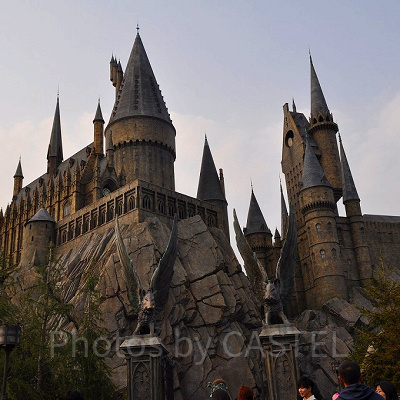 夕暮れのホグワーツ城／USJ